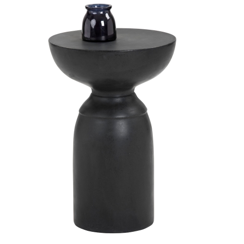 Goya End Table in Black Sealed Concrete